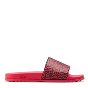 Image of Hugo AOP Matching Pool Slides - Red