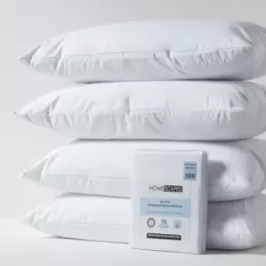 Image of King Size Waterproof Pillow Protectors, Pack of 4 - White - Homescapes