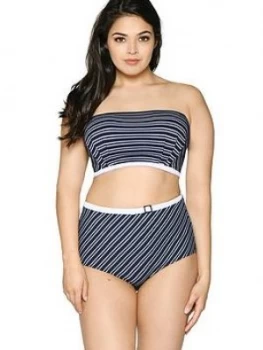 Image of Curvy Kate Sailor Girl High Waist Brief, Navy, Size 20, Women