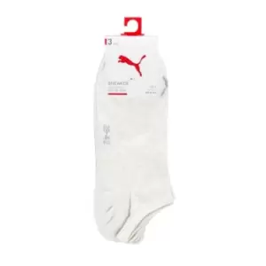 Image of Puma 3 Pack of Trainer Socks - Beige