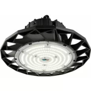 Image of High Bay IP65 Emergency Pendant Light - 200W Daylight White LED - Matt Black