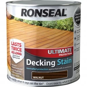Image of Ronseal Ultimate Protection Decking Stain Walnut 2.5l