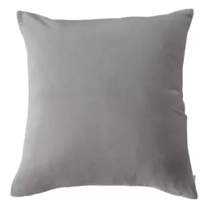 Image of Velveteen Cushion Grey
