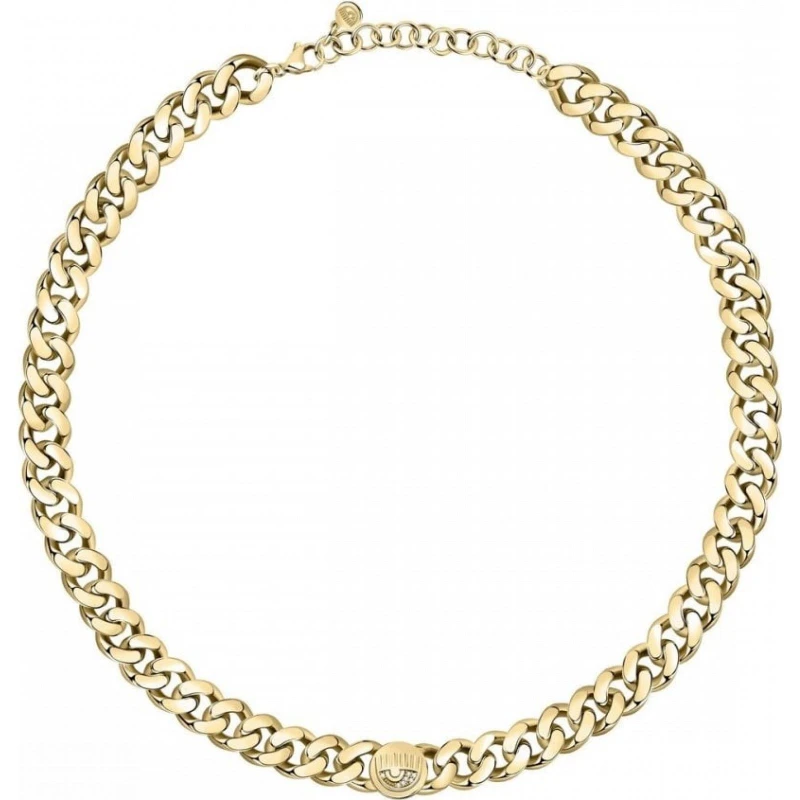 Image of Chiara Ferragni Womens J19AUW45 Necklace in Gold Gold Female One Size
