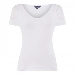 Image of Salsa Lace Detail T Shirt - 0001