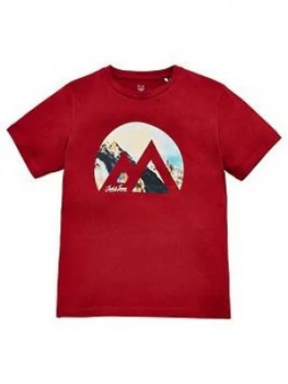 Image of Jack & Jones Junior Boys Short Sleeve T-Shirt - Sundried Tomato