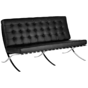 Image of Arena Leather Faced 2 Seat Office Waiting Area Sofa