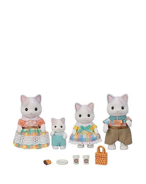 Image of Sylvanian Families Sylvanian Families Latte Cat Family ZW81401