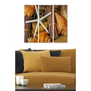 Image of MDF3614402 Multicolor Decorative MDF Painting (3 Pieces)