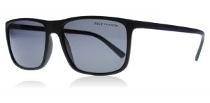 Image of Polo Ralph Lauren PH4115 Sunglasses Matte Black 560881 57mm