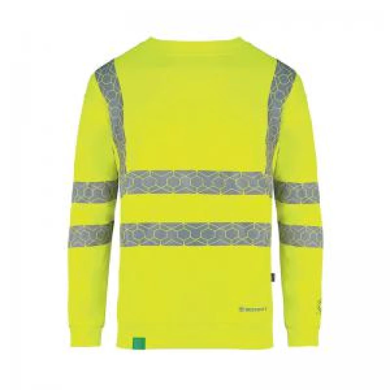 Image of Beeswift Envirowear Beeswift Envirowear High Visibility Sweatshirt Saturn Yellow S EWCSSSYS EWCSSSYS