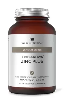 Image of Wild Nutrition Food-Grown Zinc Plus 30 caps