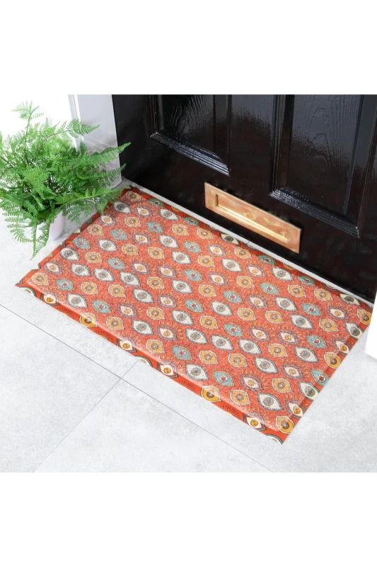 Image of Native Natural Star Eyes Pattern Doormat (70 X 40Cm)