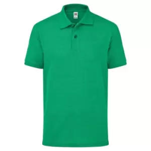 Image of Fruit Of The Loom Childrens/Kids Unisex 65/35 Pique Polo Shirt (5-6) (Heather Green)