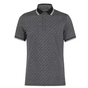 Image of Michael Kors Signature Greenwich Polo Shirt - Black
