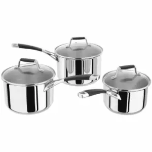 Image of Stellar Induction 3 Piece Saucepan Set