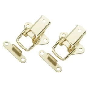 Image of BQ Brass Effect Toggle Plate Catch Pack of 2