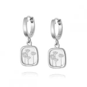 Image of Wild Daisies Drop Sterling Silver Earrings FE08_SLV