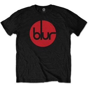 Image of Blur - Circle Logo Unisex XX-Large T-Shirt - Black