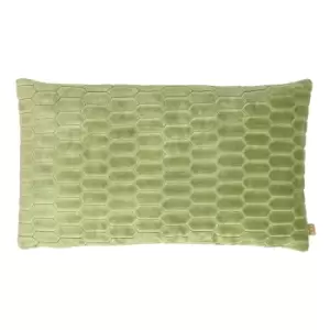 Image of Rialta Geometric Rectangular Cushion Aloe