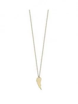 Image of Love Gold 9Ct Yellow Gold Angel Wing Pendant Necklace
