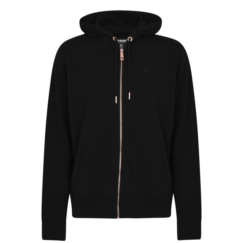 Image of True Religion Horseshoe Zip Hoodie - Black S