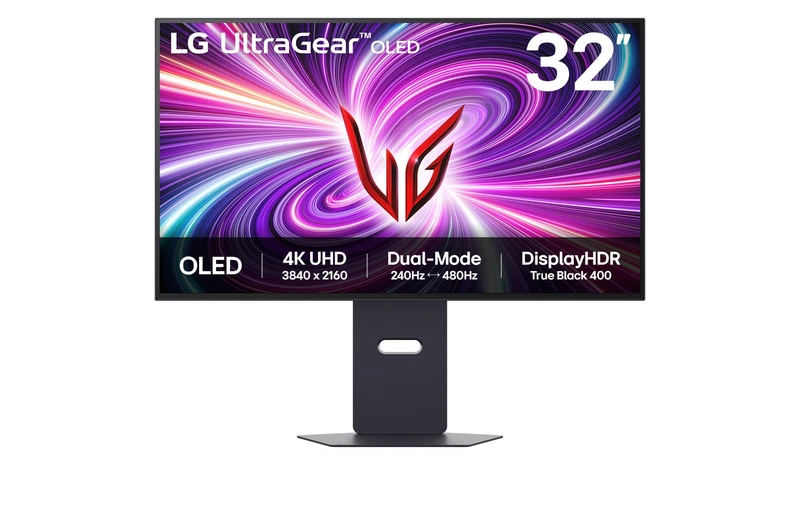 Image of LG UltraGear 32GS95UV 32 OLED 4K Ultra HD Dual Mode 240Hz-480Hz 0.03ms Gaming Monitor 32GS95UV-B.AEK Black