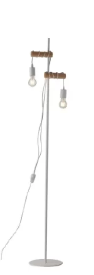 Image of Arizona In Colour Pine With Crazy White Metal Structure, Pine, White, E27