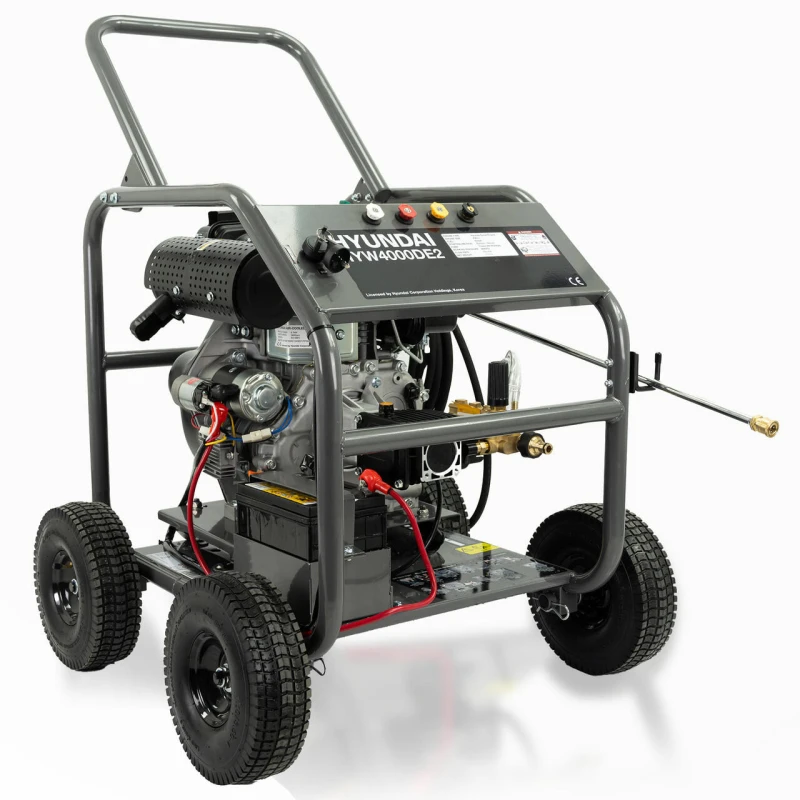 Image of Hyundai 4000psi / 275 bar Diesel Pressure Washer, Annovi Reverberi Triplex Pump, 13L/min with 10m Hose