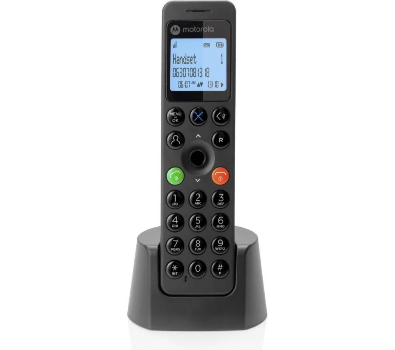 Image of MOTOROLA DOT211 Cordless Phone - Twin Handsets, Black 5055374717059