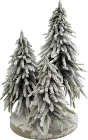 Image of St Helens H&G Decorative Snow Finish Christmas Tree Display