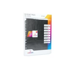 Image of Gamegenic Sideloading 18-Pocket Pages 10 Sleeves - Black