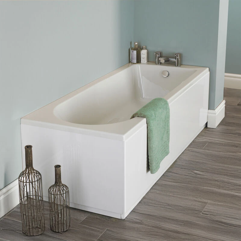 Image of nuie Eternalite Round Single Ended Bath 1800 x 800mm, White BMON015