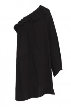 Image of French Connection Evening Dew One Shoulder Dress Black