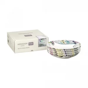 Image of Monsoon Cosmic 4 Piece Pasta Bowl Set- Boxed Set