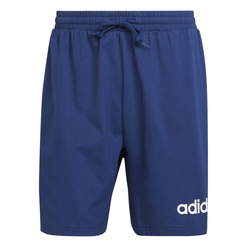 Image of adidas Essentials Linear Single Jersey Shorts Mens Dark Blue/White male XL