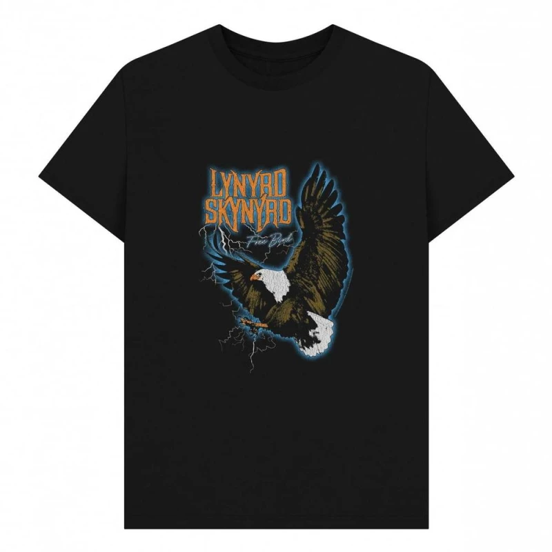 Image of Lynyrd Skynyrd Mens Electric Freebird T-Shirt in Black Size: Small Black Male S