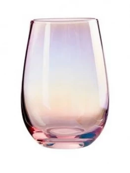 Image of Premier Housewares Frosted Deco Hiball Glass Set Of 4