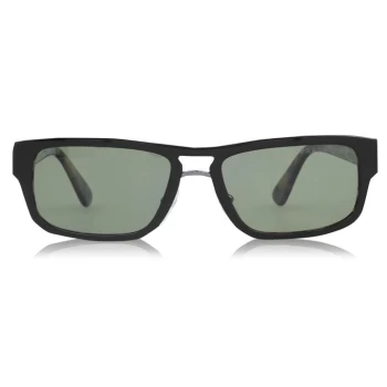 Image of Prada Top Black/Medium Havana 0PR 05VS Rectangle Sunglasses - TOP BLACK/MEDIU