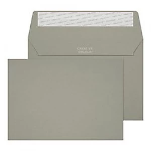 Image of Creative Mid Coloured Envelopes Peel & Seal 114 x 162mm Plain 120 gsm Storm Grey Pack of 500