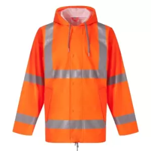 Image of Yoko Unisex Adult Flex U-Dry Hi-Vis Jacket (M) (Orange)
