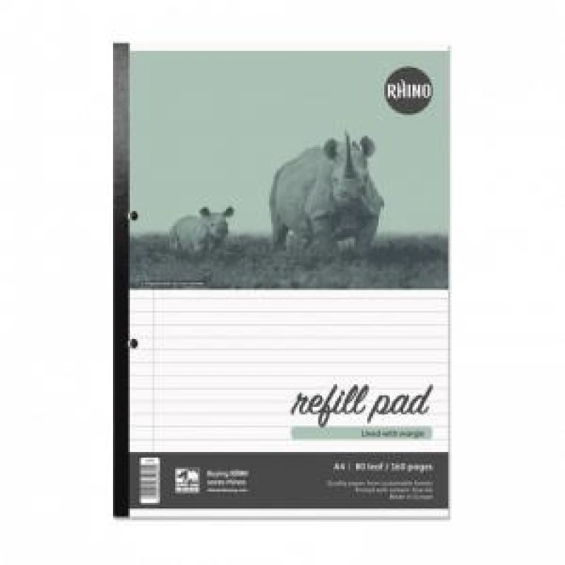 Image of Rhino A4 Refill Pad 80 Leaf F8M (Pack 10) - V4FM-0 DD
