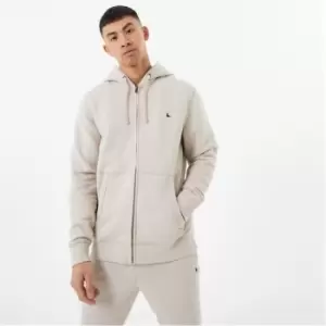 Image of Jack Wills Pheasant Logo Zip Hoodie - Beige