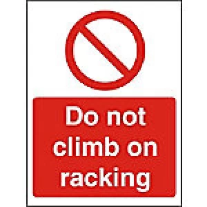 Image of Prohibition Sign Do Not Climb Plastic 40 x 30 cm