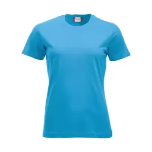 Image of Clique Womens/Ladies New Classic T-Shirt (XL) (Turquoise)
