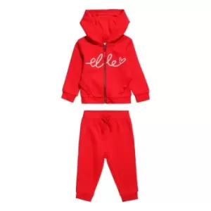 Image of Elle Elle Branded Jog Set Bb99 - Red