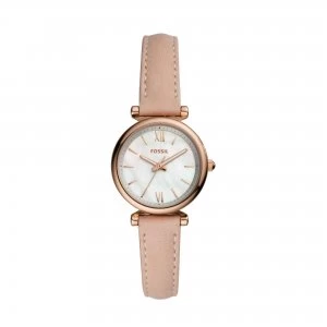 Image of Fossil White And Nude 'Carlie Mini' Dress Watch - ES4699 - multicoloured