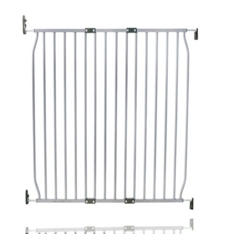 Image of Safetots Eco Screw Fit Baby Gate, Grey, 90Cm - 100Cm, Stair Gate For Toddler And Baby, Screw Fit Safety Barrier