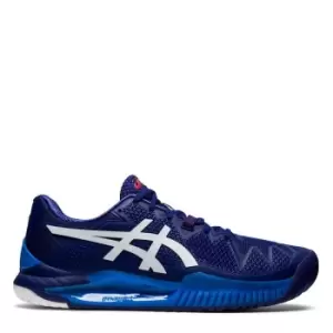Image of Asics Gel Resolution 8 Mens Tennis Shoe - Blue