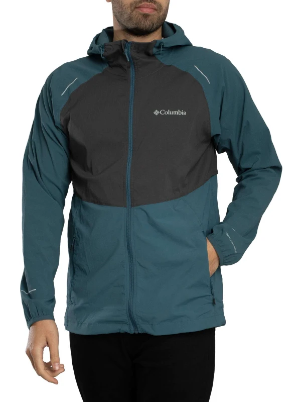 Image of Columbia Tech II Wind Full Zip Jacket Everblue/Shark L